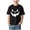 Black, variant on Toddler Baby Boy Girl Halloween Shirts Kid Pumpkin Smile Face Spooky T-Shirt Fun Crewneck Short Sleeve Tee Tops (Blue,1-2 Years)