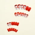 thumbnail image 2 of Yoyauz 24 PCS Christmas Fake Nails Shining Gold Purple Christmas Puppy Star Short Fake Nails, Christmas Color Nails Used for DIY Nail Decoration in Winter, 2 of 7