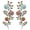 Colorful, variant on Colorful Metal Flower Leaves Wall Sculptures, 2 Pack, Indoor Outdoor Home Decor