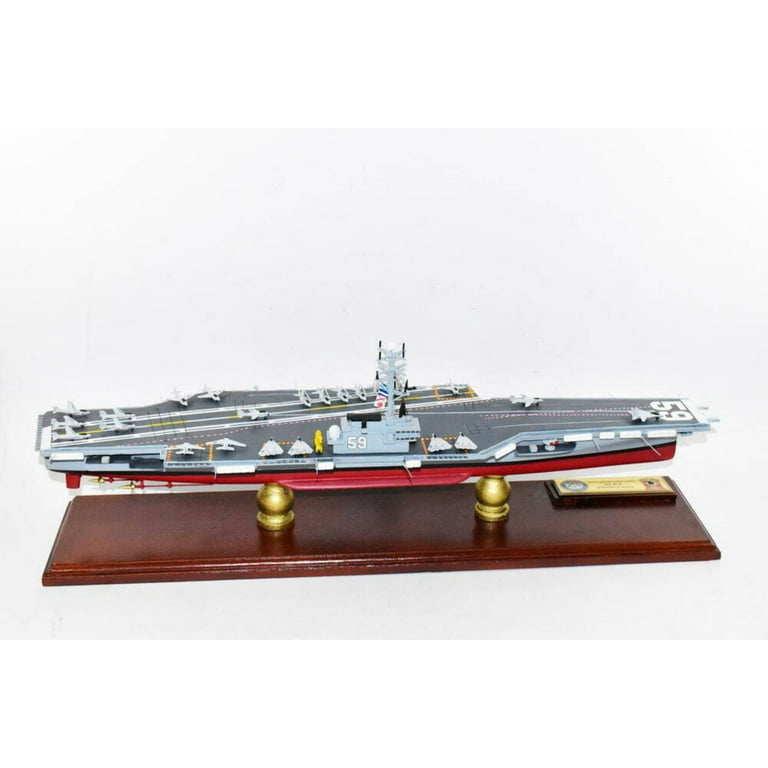 U.S.S. Forrestal 木製プレート USS Forrestal CV-59 Aircraft Carrier Model,Navy,Scale Model