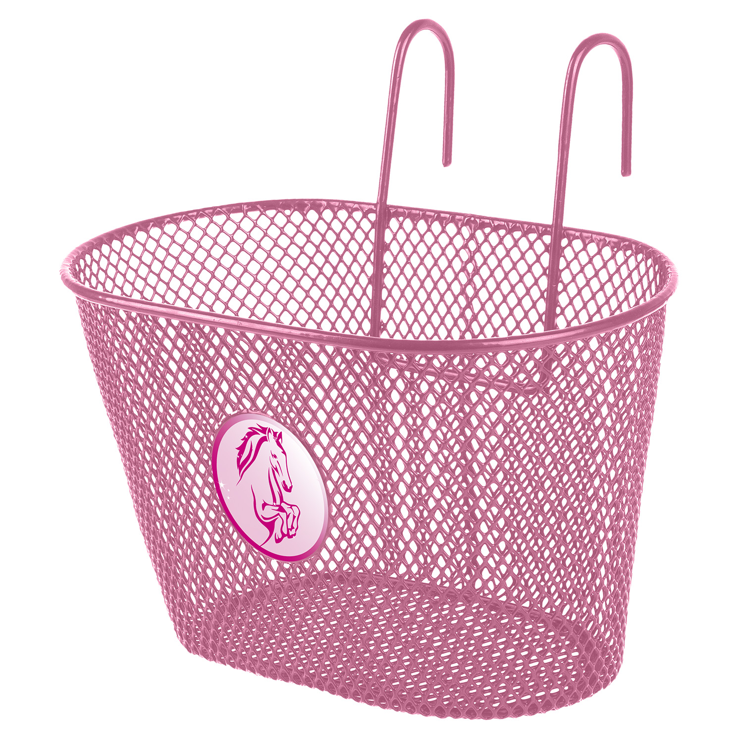 Ventura Child Wire Bicycle Basket, Pink Unicorn, Steel