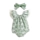 thumbnail image 1 of Gibobby Ropa Para Bebe de dos piezas de encaje con mangas volantes para niñas y traje de algodón con pañuelo para la cabeza de encaje(Verde, 6-9 Meses), 1 of 5