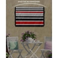 thumbnail image 6 of Outdoor TV Cover 60 to 65 Inch Weatherproof, Abstract Striped Waterproof TV Screen Protector for Outside Decor with Zipper and Pocket 58"L x 37"H , Red Black White, 6 of 7