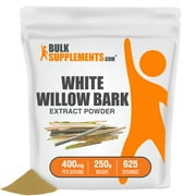 BulkSupplements.com White Willow Bark Extract Powder, 400mg - Heart, Immune & Skin Support Supplement (250G - 625 Servings)
