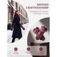 thumbnail image 6 of Deago Winter PU Leather Gloves for Women, Wool Fleece Lined Warm Gloves, Touchscreen Texting Thick Thermal Snow Driving Gloves (Red), 6 of 8