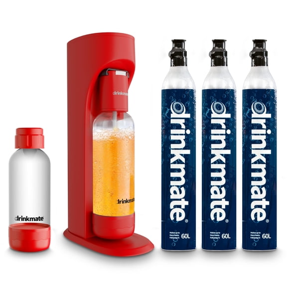 Soda maker Drinkmate OmniFizz Ultimate Bundle con 3 cartuchos de CO2 de 60 L