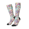 thumbnail image 2 of Easygdp Colorful Watercolor Dots Fashionable Adult Sockings&Sports Sockings&Breathable Sockings, Non-Pilling,Contrasting Color Design, 2 of 9