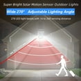 thumbnail image 5 of CHARKEE Solar Lights Outdoor Waterproof,2 Pack 3000LM 4 Heads 270°Adjustable,Motion Sensor Security Flood Lights for Outside Yard Garden Garage Porch, 5 of 8