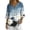 Multicolor-D, variant on Daiosportswear Women'S Linen Flower Print V-Neck Button Top Slim Fit Shirt,3/4 Length Sleeve Womens Tops Multicolor-B XXL(XXL)