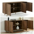 thumbnail image 4 of EDYO LIVING 63" Sideboard Buffet Cabinet, Large Sideboard and Buffet Storage, Standing Accent Cabinet Rustic Oak, 4 of 8