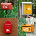 thumbnail image 6 of Reflective Mailbox Numbers Sticker Decal Die Cut Classic Style Vinyl Waterproof Self Adhesive 5 Sets (3" x 3 set , 4" x 2 set) for Signs, Door, Cars, Trucks, Home, Business, Address Number (0-9), 6 of 8
