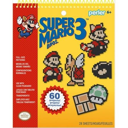 Perler Super Mario Bros. 3 Fused Bead Pattern Pad-Super Mario Bros. 3, 60 Projects