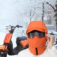 thumbnail image 1 of Gorro de invierno Yinane pasamontañas para clima frío Naranja, 1 of 8