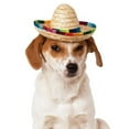 thumbnail image 7 of Dog Sombrero Hat, Mini Straw Sombrero Hats Mexican Hats Sombrero Party Hats for Small Pets/Puppy/Cat (Elastic Band), 7 of 7