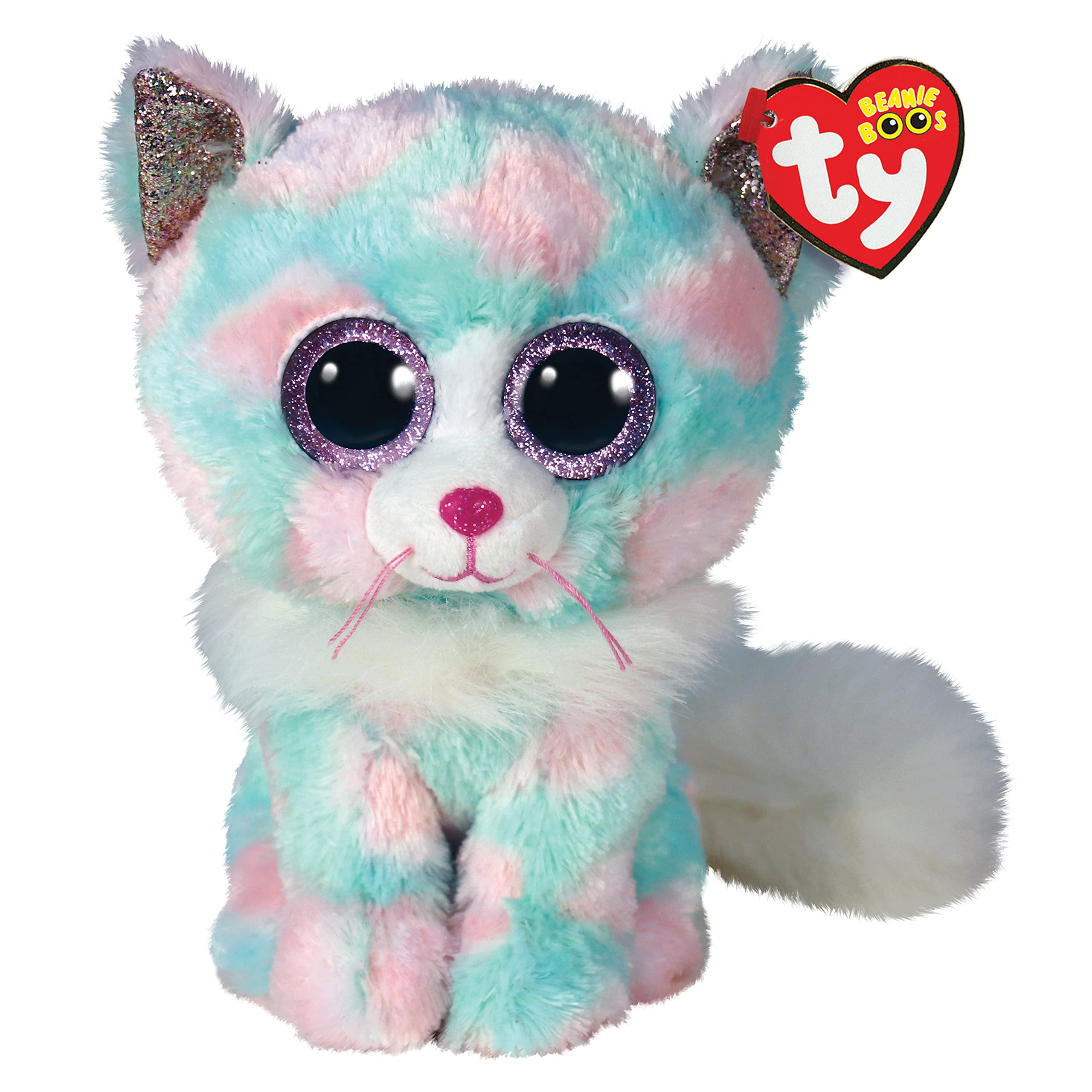 6 Inch Ty Beanie Boos ~ DAZZLE the Cat Justice Store Exclusive MWMT 