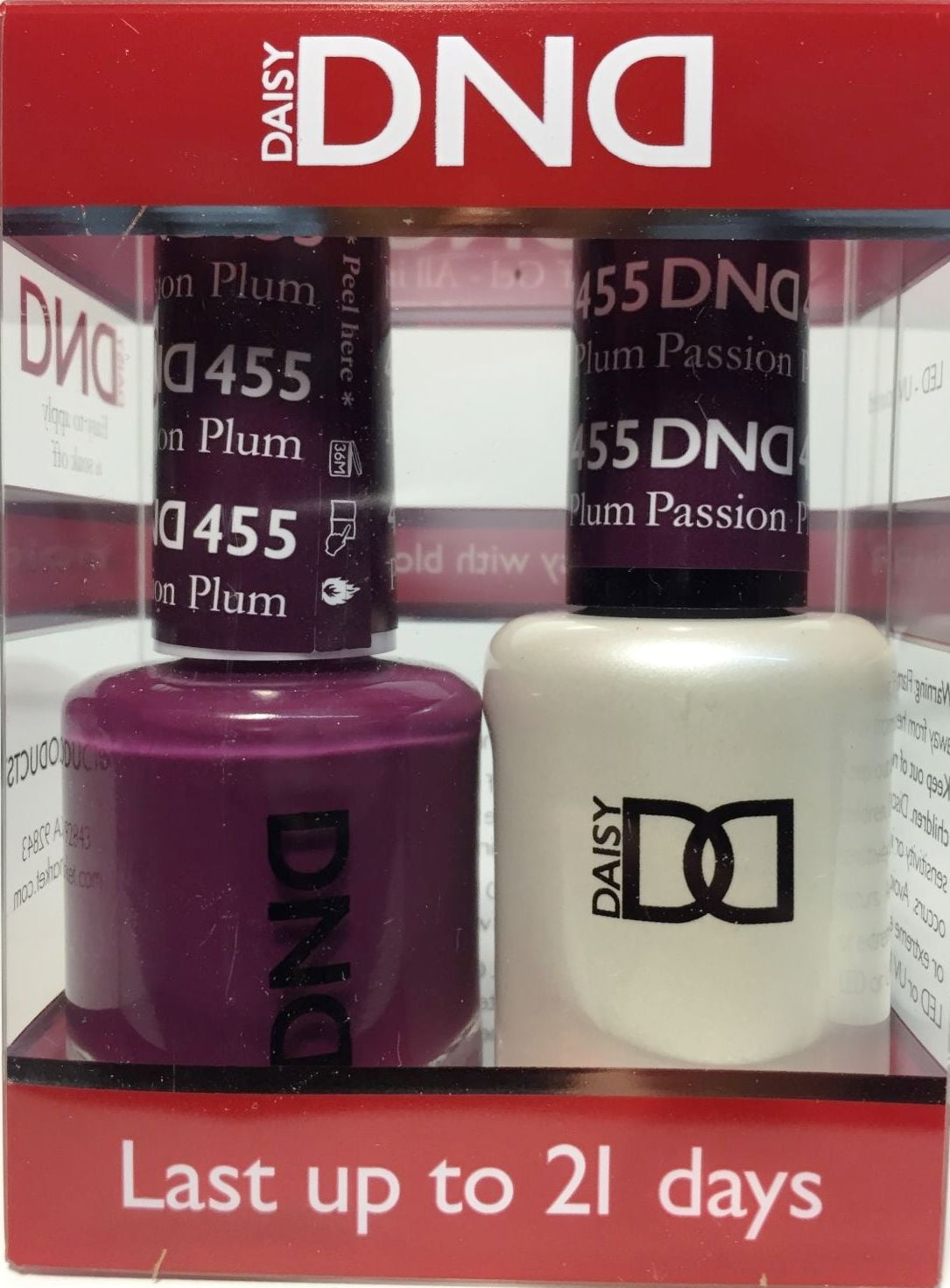 DND Nail Polish Gel & Matching Lacquer Set (455 Passion Plum) - Walmart.com