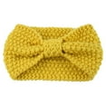 thumbnail image 2 of Sonducket Diademas de ganchillo cálidas, cómodas, anchas, a prueba de viento, calentador de orejas, diademas, regalos del Día de San Valentín Accesorio para el cabello Amarillo, 2 of 6