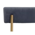 thumbnail image 7 of Sunpan Seneca 19.5" Fabric Dining Chair in Antique Brass-Blue (Set of 2), 7 of 7