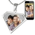 thumbnail image 4 of Picturesongold.Com Super Guy/Gal Style Pendants Necklace - 1-1/4 inch x 1 inch - Sterling Silver, 4 of 6