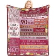 thumbnail image 1 of LHSHID 40 Birthday Decorations for Women Gifts for 40th Birthday Woman 40 Year Old Birthday Gifts Ideas for Women Men Friend Sister Husband Throw Blanket 50x60in, 1 of 6
