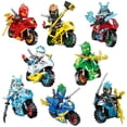 thumbnail image 2 of Bloques de construcción de modelo de motocicletas Ninja para niños, Jay Zane Kai Nya Lloyd Samukai, Mini figuras de modelos, ladrillos, juguetes de Navidad, 2 of 2