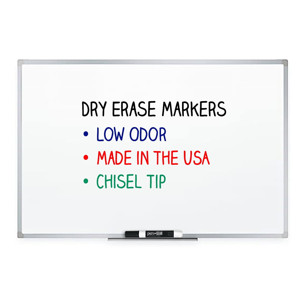 Pen + Gear - 4ct Chisel Tip Dry Erase Markers - Assorted Colors