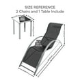 thumbnail image 3 of Luku Outdoor Sun Lounger Set (3 Chairs), Patio Chaise Lounge with Backrest – All-Weather Pool & Beach Recliner, Lightweights Tanning Chair for Deck, Balcony, Lawn, 3 of 7