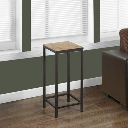 Tile Top 28 Plant Stand Terracotta Hammered Brown Tile Top 28 Plant Stand Terracotta Hammered Brown