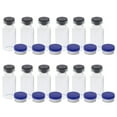 thumbnail image 1 of LEEYNEER 12pcs 3ml Glass Vials Small Storage Bottles with Caps for Liquid and Powder Samples, 1 of 7
