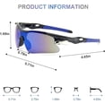 thumbnail image 3 of Gafas de Sol Deportivas Unisex, Lentes Irrompibles PC, Protección UV400, Diseño Aerodinámico, Ultraligeras 35g, Running, Ciclismo, 3 of 6