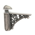 thumbnail image 3 of deevoka Glass Shelf Bracket Baroque Replacement Wall Mount Bathroom Antique Silver, 3 of 9