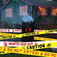 thumbnail image 5 of 3Pcs Halloween Decorations Caution Tape 2In x 246Ft, Blood Color DO NOT ENTER and Black CAUTION, White Bloody HAUNTED KEEP OUT Halloween Outdoor Decor DIY Tape Scary Warning for Indoor &Outside Scene, 5 of 6