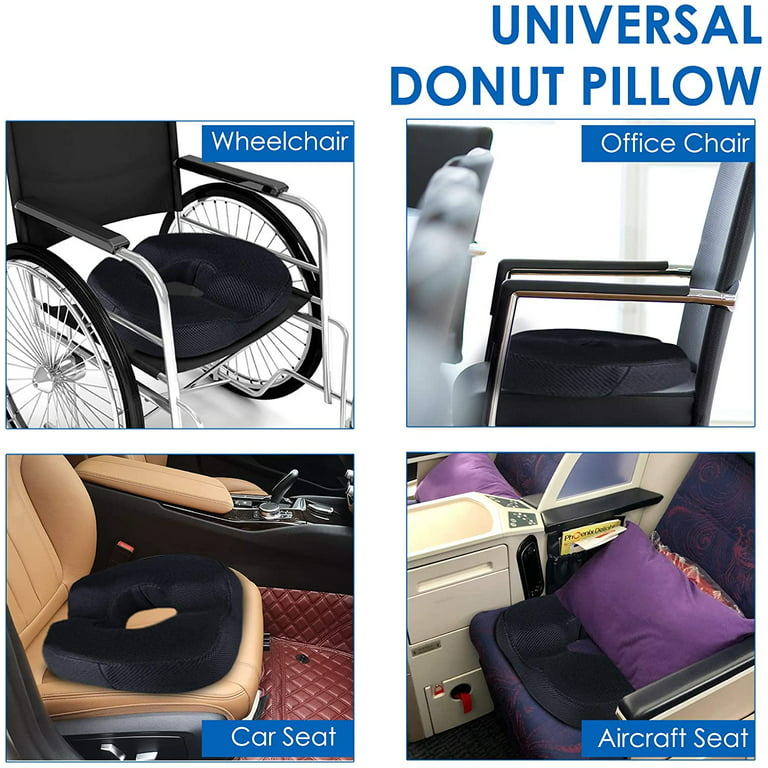 Donut Pillow seat Cushion for Tailbone Pain Hemorrhoid Butt Donut Car Seat  Cushion for Office Chair,Orthopedic Memory Foam Sitting Pillow Butt Cushion