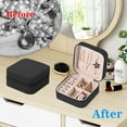 thumbnail image 3 of Mini Jewelry Travel Case,Small Travel Jewelry Organizer, Portable Jewelry Box Travel Mini Storage Organizer Portable Display Storage Box For Rings Earrings Necklaces Gifts, 3 of 5