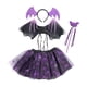 thumbnail image 5 of Conjunto de disfraz de Halloween, traje, diadema, tocado para niñas, falda de tutú y Violeta, 5 of 9