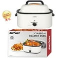 thumbnail image 6 of SUNVIVI 20 Quart Turkey Electric Roaster Oven with Self-Basting Lid, Stainless Steel, White, 6 of 9