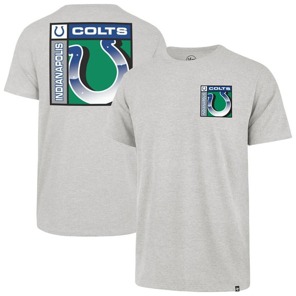 Men's '47 Gray Indianapolis Colts Chrome Plate Franklin T-Shirt