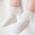 thumbnail image 5 of Odeerbi Ruffle Socks for Infant Boys Girls Cute Soft Cotton Socks Baby Breathable Lace Dance Socks, 5 of 7