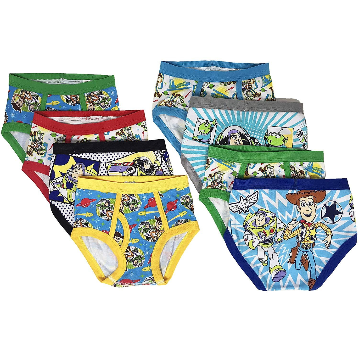 Boys Character Toy Story Buzz Lightyear Woody Trunk Boxer Short Briefs 3-7 Years 