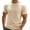 Khaki, variant on T Shirts for Man Moisture Wicking Cotton Crewneck Tee with Short Sleeves,Size S-3XL