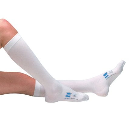 T.E.D. Anti-embolism Stockings Knee-high White Inspection Toe Large ...