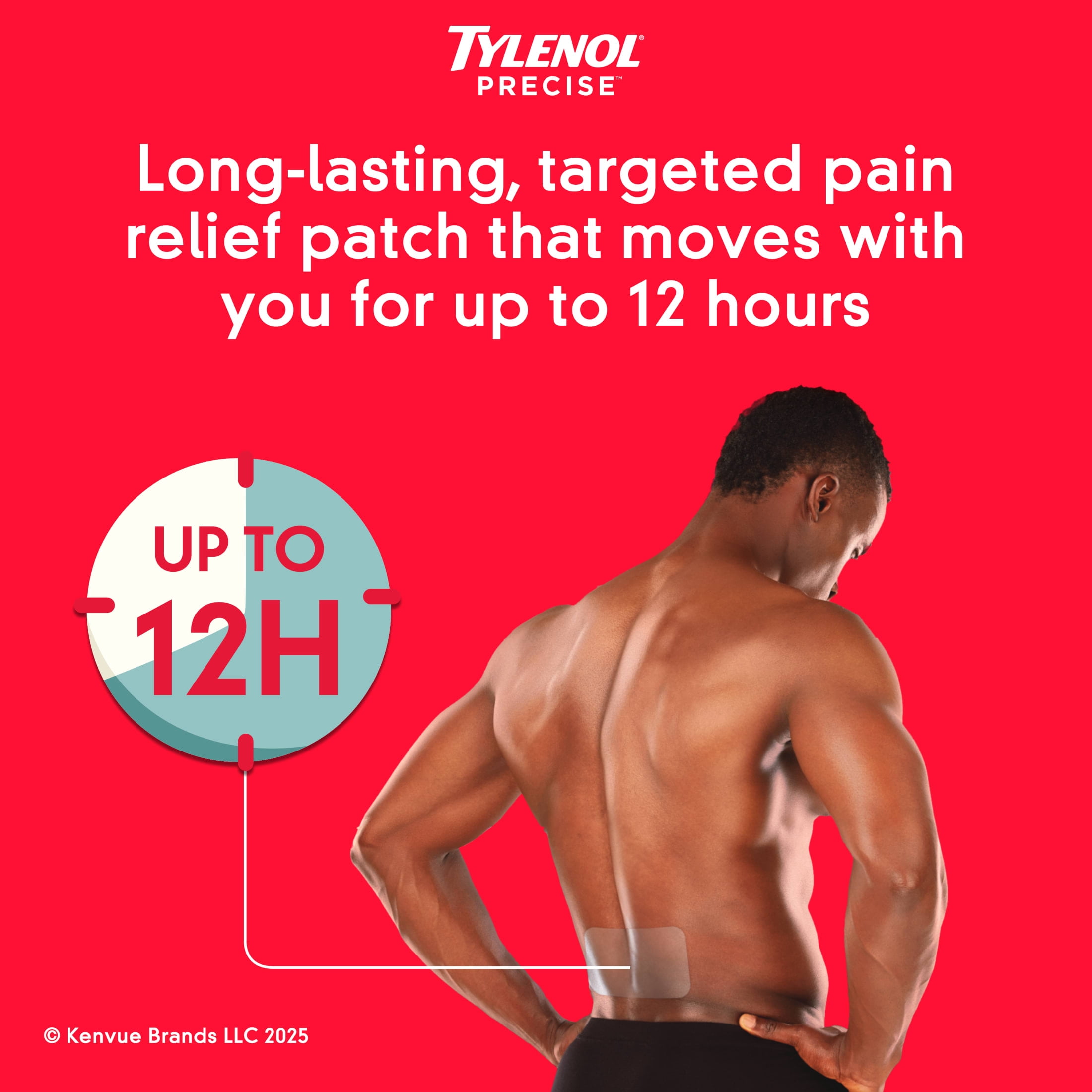 Tylenol Precise Large Pain Reliever Patches, Lidocaine 4%, 4 Count