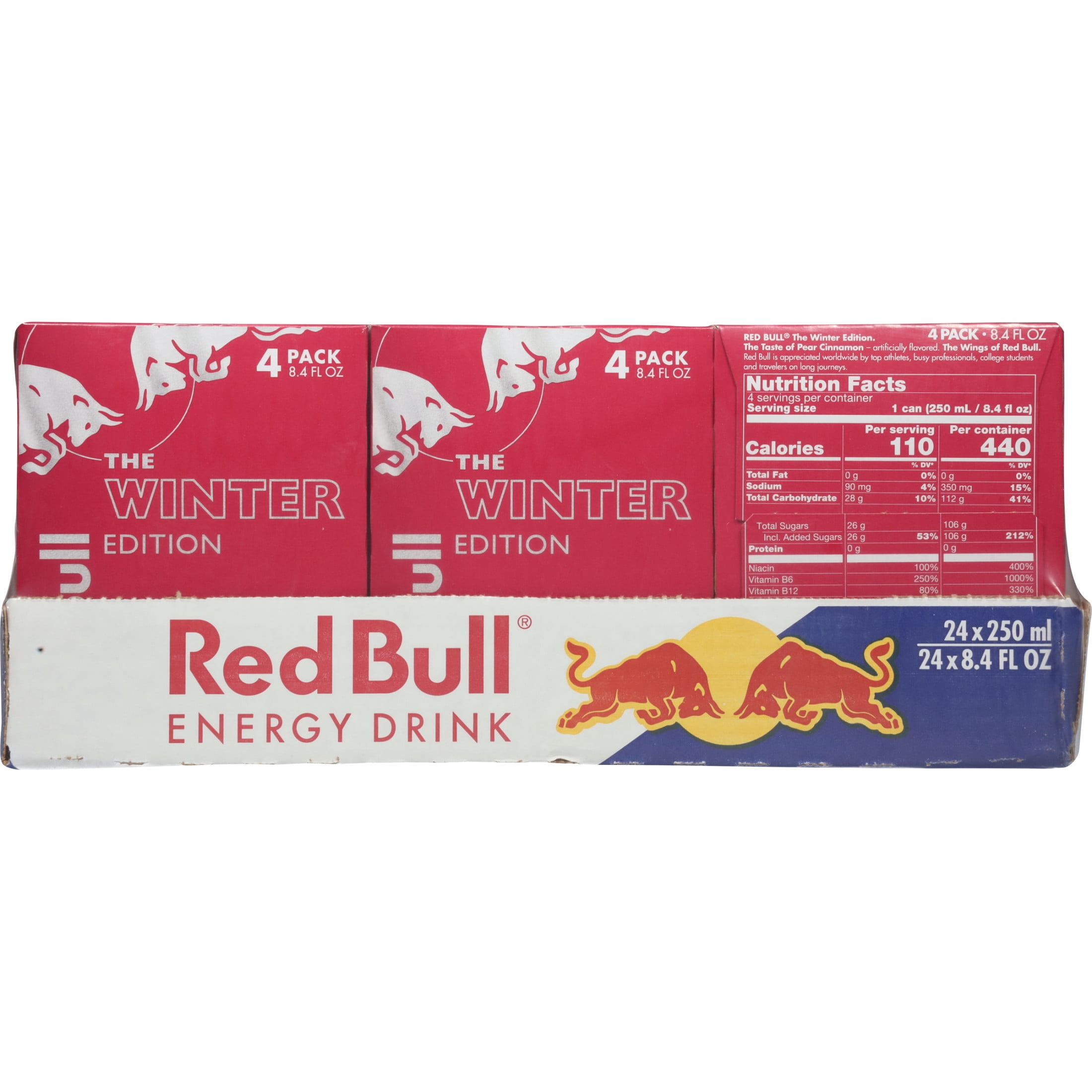 Red Bull Winter Edition Pear Cinnamon Energy Drink, 8.4 fl oz, 6