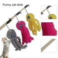 thumbnail image 2 of Flmtop Cat Stick Funny Interactive Plush Simulation Octopus Cat Teaser Wand Training Toy for Kitten, 2 of 11