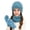 Blue, variant on Boys Girls Hat Muffler Gloves 3 Piece Set Fall Winter Fleece Warm Knit Outwear for Kids,Purple