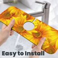 thumbnail image 6 of Sikiie 3D Sunflowers Splash Guard for Sink Faucet-1 PC Super Absorbent Fast Drying Mat Sink Gadgets-Splash Guard for Kitchen, Sink Mat, 6 of 7