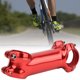 thumbnail image 2 of Potencia de bicicleta de montaña de aleación de aluminio de 100 mm roja con elevación de 17° para un mejor control en los senderos más difíciles, 2 of 8