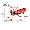 thumbnail image 4 of Yvsxxv Metal Grasshopper Figurine Yard Art Locust Lawn Ornament Mantis Hanging Wall Sculpture Decoration Set of 2, 4 of 7