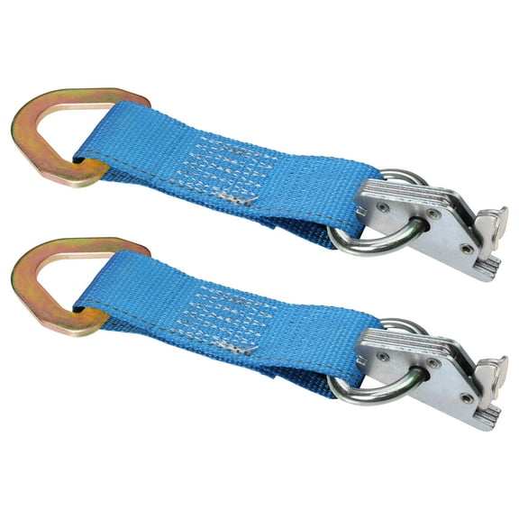 Heavy Duty 2"x6" Rope Tie off w/ 12K Blue Webbing and 10K D-Ring - 2