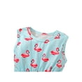 thumbnail image 5 of Sylvamorning Barboteuse pour Bébé Imprimé Flamant Rose Col Rond Sans Manches Justaucorps Combinaison, 5 of 5